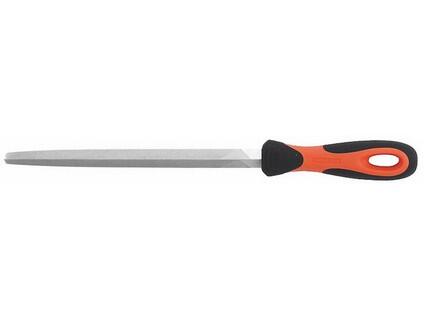 Pilník zámečnický trojúheln.250/17.5mm, 12z sek2, s rukojetí b5 - BA-1-170-10-2-2