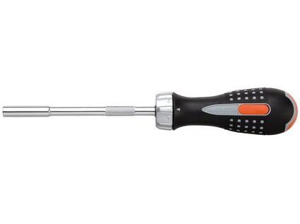 Šroubovák ráčnový 1/4" se světlem 250/135mm + 6 bitů, 215g, b25 - BA-808050L