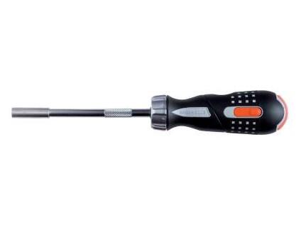 Šroubovák ráčnový 1/4" s kloubem 260/135mm + 6 bitů, 270g, b50 - BA-808050P