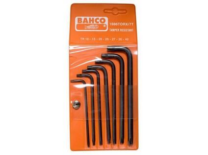 Sada imbusových klíčů na bezpečnostní šrouby s drážkou Torx®, černých, 7 ks - BA-1986TORX/7T