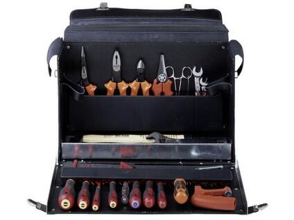 Brašna s 28 ks nářadí pro elektrikáře 290x450x180mm, 5300g - BA-3049-2