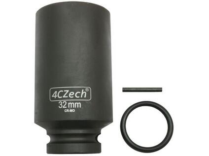 1/2" Hlavice průmyslová prodloužená Drive 32 mm CrMo+trn,o-kroužek - 4CZ-P121-06-32