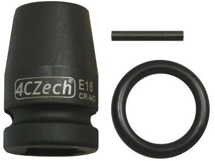 1/2" Hlavice průmyslová TORX E18+trn,o-kroužek - 4CZ-P121-04-18