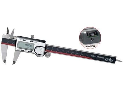 Posuvné digitální měřítko nové generace KINEX - ABSOLUTE ZERO 150mm, 0,01mm, ramena 40mm, ABS, ORIGIN, PC mini USB, DIN 862. VHODNÉ PRO KALIBRACE s kolečkem KIN - KI6040-05-150