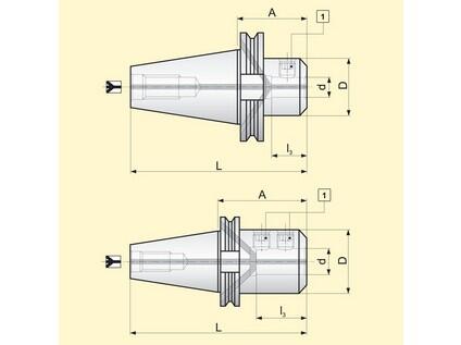 Upínání 86027850 / 7225079 69871-W-C N1 -N- pro držáky/upínače - PM-69871-40ADB-W-08-100-C