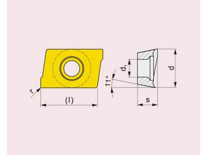 Frézovací VBD ostatní + vrtací 80025563 / 6835883 APKX 11 G4 -S- PRAMET - PM-APKX-1103PDER-M-M8340