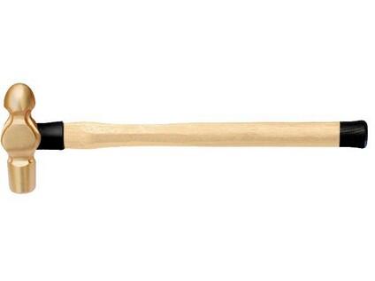Nejiskřivé nářadí - Kladivo s kulovitým nosem, rukojeť ze dřeva Hickory, AL-BR 450 W - BA-NS506-450