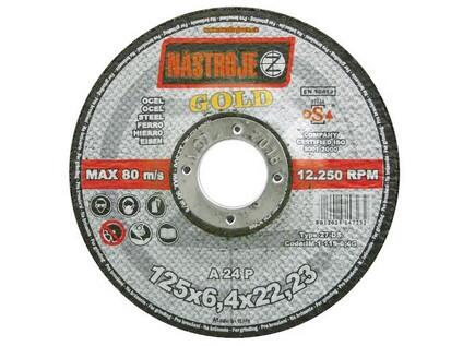 Kotouč brusný gold 125x6,4x22 na ocel - IM-1-125-6,4G