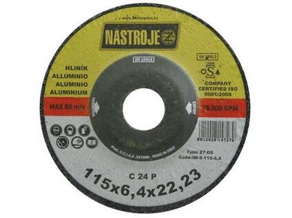 Kotouč brusný 230x6,5x22 na hliník - IM-5-230-6,5