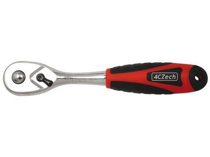 1/4" Ráčna oválná s přepínací páčkou 130 mm, 72 zubů - 4CZ-144-01