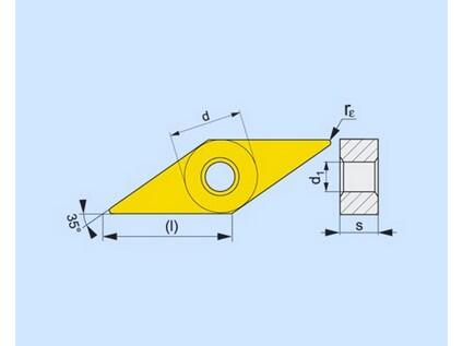 Soustružnické VBD negativní 80027981 / 7156434 VNMG A1 -S- PRAMET - PM-VNMG-160404E-NM-T7325