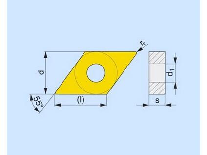 Soustružnické VBD negativní 80028051 / 7156504 DNMG A1 -S- PRAMET - PM-DNMG-150608E-FF-T7325