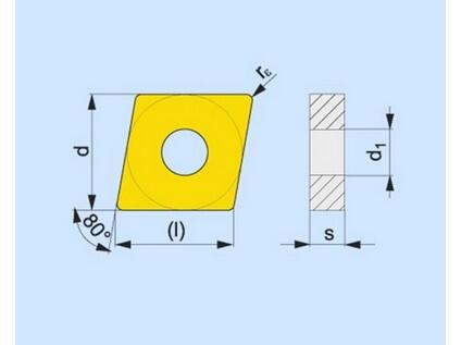 Soustružnické VBD negativní 80025974 / 6919708 CNGG A1 -S- PRAMET - PM-CNGG-120402E-SF-T8315