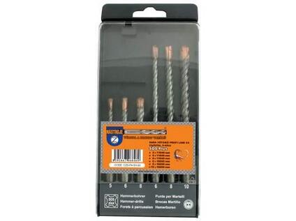 Sada vrtáků SDS+ 6dílná 4b. 5,6,8x110/45 a 6,8,10x160/95 - CZS-P4-SV-02