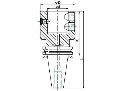 -MSK-AD44 CAT 50 Upínací stopka MSK-AD44 - přesná vyvrtávací hlava cena orientační/na poptávku) - MT209494