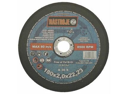 Kotouč řezný 180x2,0x22 na ocel a nerez - certifikát OSA - IM-1-180-2,0R