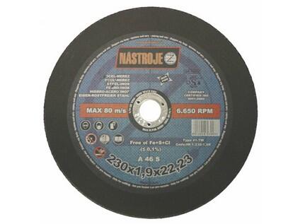 Kotouč řezný 230x1,9x22 na ocel a nerez - certifikát OSA - IM-1-230-1,9R