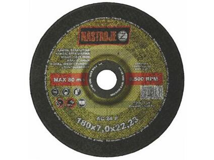 Kotouč brusný 180x7,0x22 na kámen a litinu C24P - certifikát OSA - IM-2-180-7,0