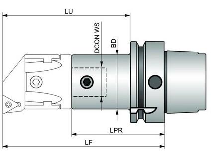 Upínač rotačních nástrojů 86003995 / 6760737 HSK-BS N2 -N- PRAMET - PM-HSK-063A-027-065