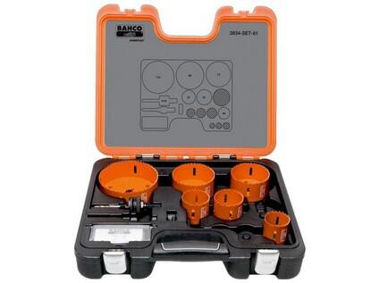 Sada děrovacích pil SANDFLEX 44,51,57,73,86,111 + trn - BA-3834-SET-61