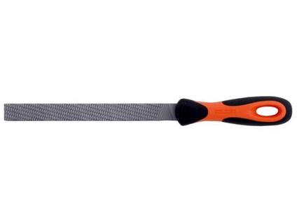 Pilník plochý s diagonálním sekem 250mmx25,0x5,0mm 14z sek2 s rukojetí, 180g b5 - BA-1-320-10-2-2