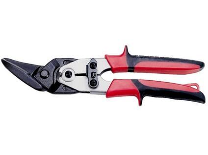 Nůžky na plech profi 250mm levé, červená rukojeť 550g - BA-MA351