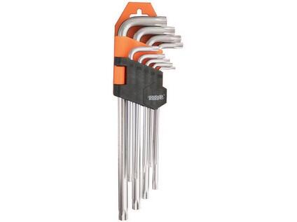 Sada zástrčných klíčů TRX - krátké 1.5-10mm 9-dílná Cr-V GD - TM-390151