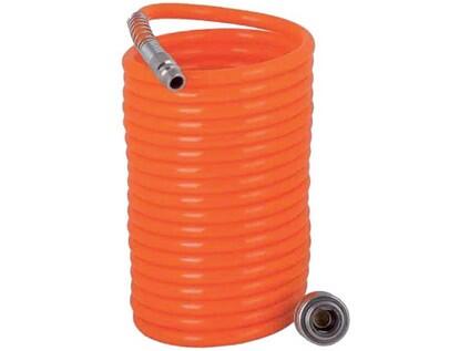 Vzduchová spirálová hadice ø10x14mm 15m rychlospojky 1/4" M&F RD - TM-110703