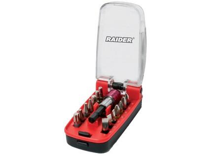 Sada bitů & magnetického rychloupínacího držáku 1/4" 15 ks RAIDER - TM-158903
