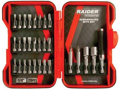 Sada bitů 1/4" 29 ks RAIDER - TM-157792