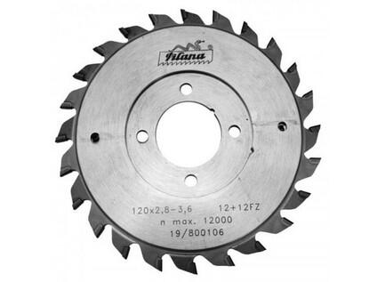 Předřezový kotouč PKD - skládaný 120x2,8-3,6x57/30 5373.1 12+12 FZ - system DIMAR - PILANA - PI225373-1-120-28-30-24
