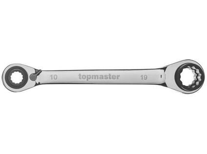 Klíč očkový ráčnový s přepínací páčkou 10x13x17x19mm TMP - TM-231938