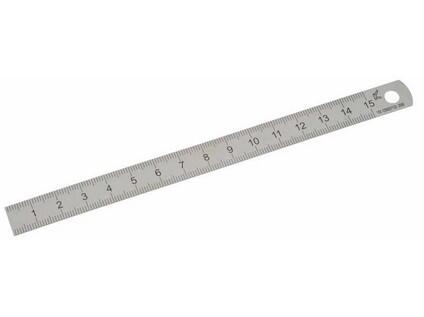 Měřítko ČSN 25 1125 INOX-laser popis 150x13x0,50 KINEX - KI1022-0