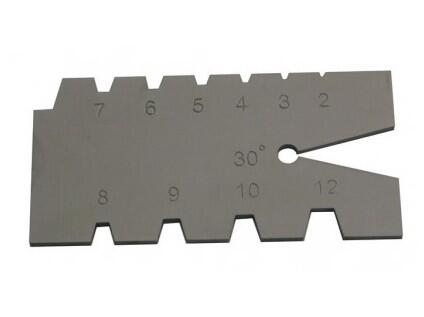 Šablona pro trapézový závit 2-12mm, úhel 30st. KINEX - KI1124