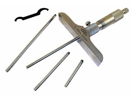 Mikrometrický hloubkoměr ČSN 25 1442, DIN 863 0-100 mm/0,01 mm KINEX - KI7103