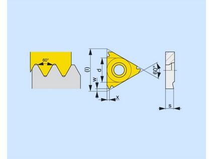 Soustružnické VBD závitové + zapichovací 80030895 / 7575367 TN 60° PP INT C3 -S- PRAMET - PM-TN-16NRAG60-T8010