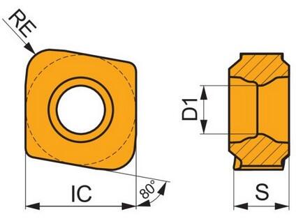 Frézovací VBD upínané šroubkem 80031355 / 7639198 CNHX 05 G2 -S- PRAMET - PM-CNHX-050210ER-WM-M8330