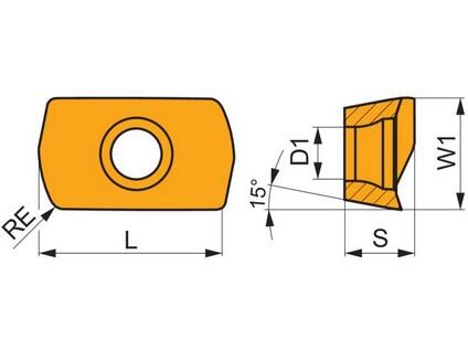 Frézovací VBD ostatní + vrtací 80031168 / 7606877 ADEX 07-HF G4 -S- PRAMET - PM-ADEX-070206SR-HF-M6330