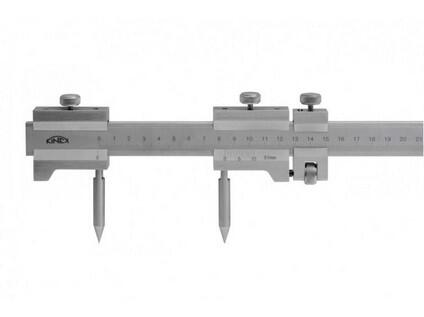 Kružidlo ploché s mm dělením a jemným stavěním KINEX 1500/0,1mm, DIN 862 - KI2078-2