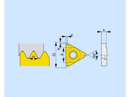 Soustružnické VBD závitové + zapichovací 80030955 / 7575427 TN W EXT C3 -S- PRAMET - PM-TN-16ER110W-T8010