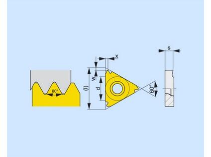 Soustružnické VBD závitové + zapichovací 80030913 / 7575385 TN M EXT C3 -S- PRAMET - PM-TN-16ER250M-T8010