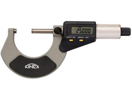 Mikrometr třmenový digitální DIN 863, NEW DESIGN - TOP QUALITY 0,001 mm 0-25 mm KINEX - KI7031-02-025