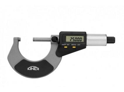 Mikrometr třmenový digitální DIN 863, NEW DESIGN - TOP QUALITY 0,001 mm 75-100 mm KINEX - KI7031-02-100
