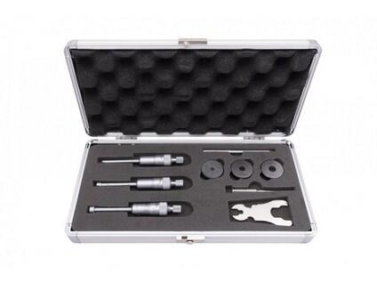 Mikrometr třídotekový-sada DIN 863, NOVÝ MODEL V HLINÍKOVÉM KUFRU 0,004 mm 6-12 mm KINEX - KI7089-03-012