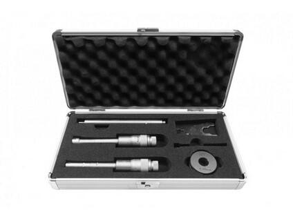 Mikrometr třídotekový-sada DIN 863, NOVÝ MODEL V HLINÍKOVÉM KUFRU 0,004 mm 12-20 mm KINEX - KI7089-03-020