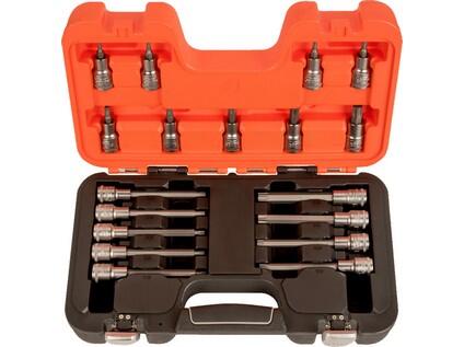 1/2" Sada nástrčných klíčů s výstupem na šrouby, Torx, 18 ks - BA-S18TORX