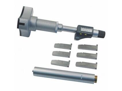 Mikrometr třídotekový digitální pr.6-100 mm, včetně nastavovacího kroužku a prodloužení  DIN 863,  Al přepravní box, IP 54 40-50 mm 0,001 / 0,005 mm KINEX - KI7090-02-050