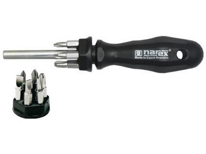 držák bitů 1/4" mag. s bity PL,PH,PZ s rukojetí - NB8801-00