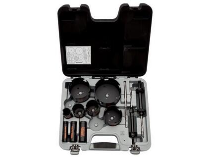 Sada děrovacích pil SUPERIOR 19,25,32,35,51,54,76,92,114 + 2 trny + vrták - BA-3833-SET-304