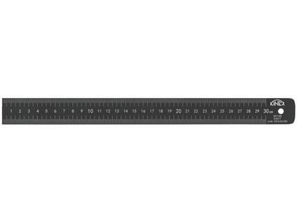 Měřítko ocelové tenké 500x25x1 mm EC I BLACK COAT, vhodné pro kalibrace KINEX - KI1023-02-050